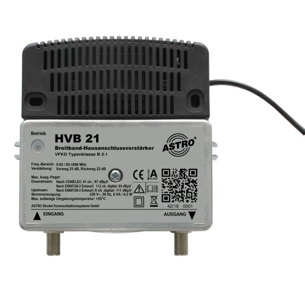 ASTRO Strobel 1 GHz Breitbandverstärker 00217351 Typ HVB 21 