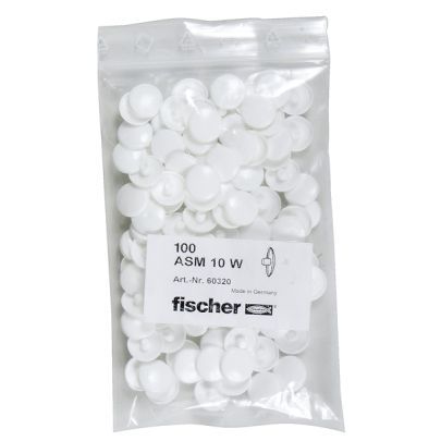 Fischer Abdeckkappe 060320 Typ ASM 10 W weiß Preis per VPE von 100 Stück