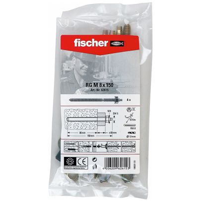 Fischer Ankerstange 062615 Typ RG M 8 x 150 B Preis per VPE von 5 Stück