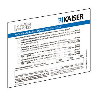 Kaiser Kennzeichnungsschild 9473-91 