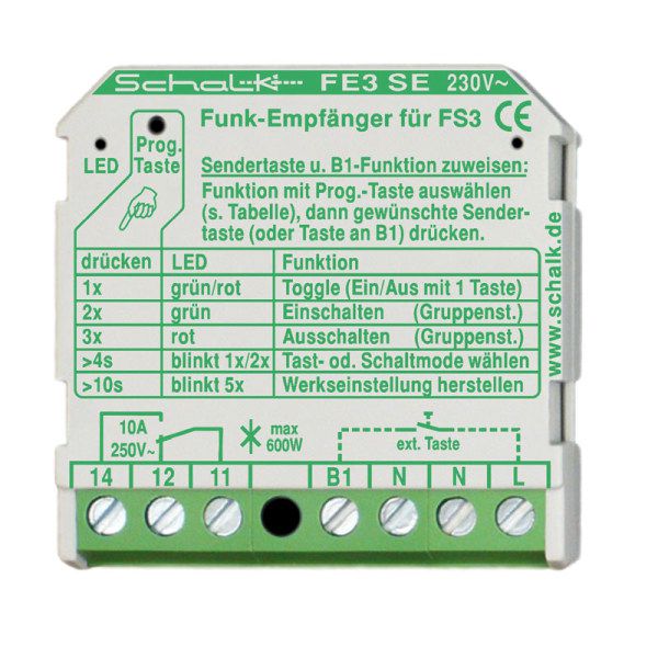 Schalk Funk Empfängerschalter FE3SE9 Typ FE3 SE (230V AC)