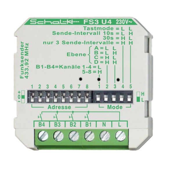 Schalk Funk Sender FS3U49 Typ FS3 U4 (230V AC)