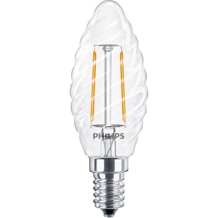 Signify Philips LED Lampe 34772400 Typ COREPRO-LEDCANDLEND2-25W-ST35-E14-827CLG 
