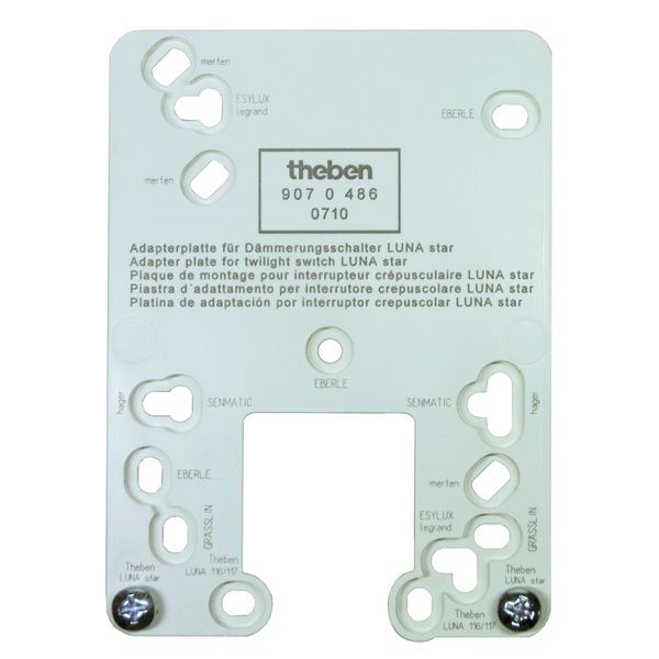 Theben Adapterplatte 9070486 Typ Adapterplatte LUNA star EAN Nr. 4003468907559