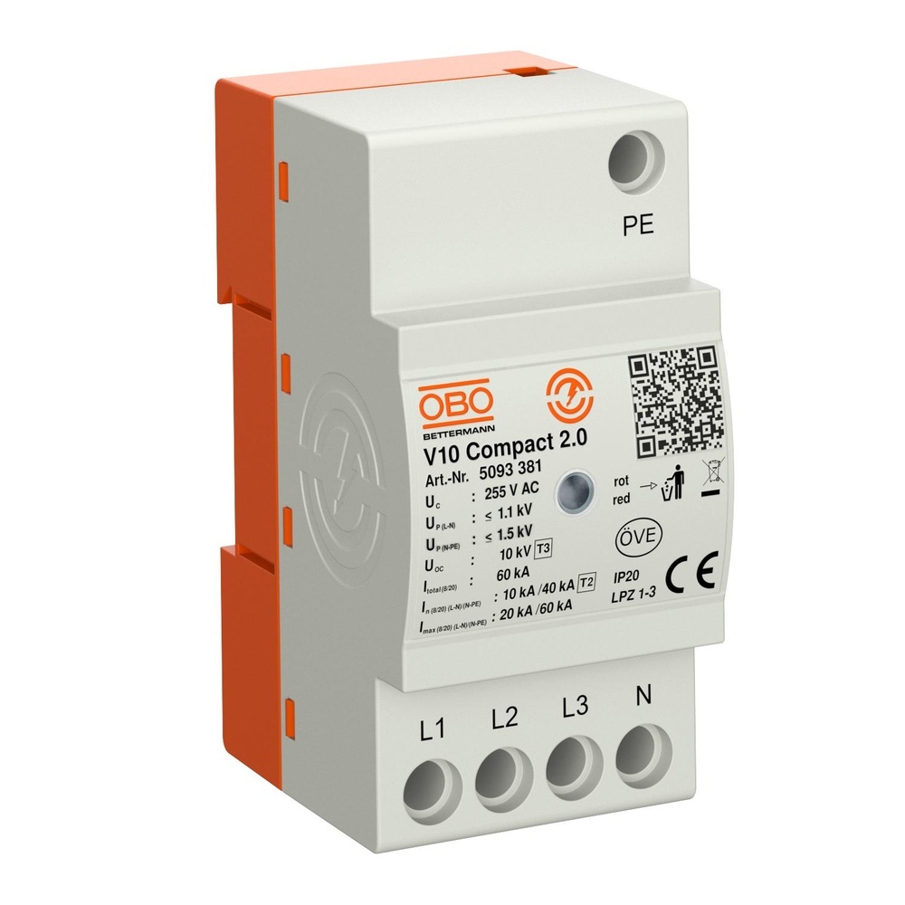 OBO Bettermann Überspannungsableiter 5093381 Typ V10 Compact2.0