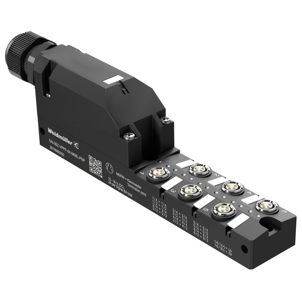 Weidmüller Passiver Sensor Aktor Verteiler 2818980000 Typ SAI-06Z-VPPP-4A-M08L-PNP