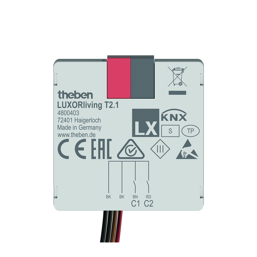 Theben Tasterschnittstelle 4800403 Typ LUXORliving T2.1