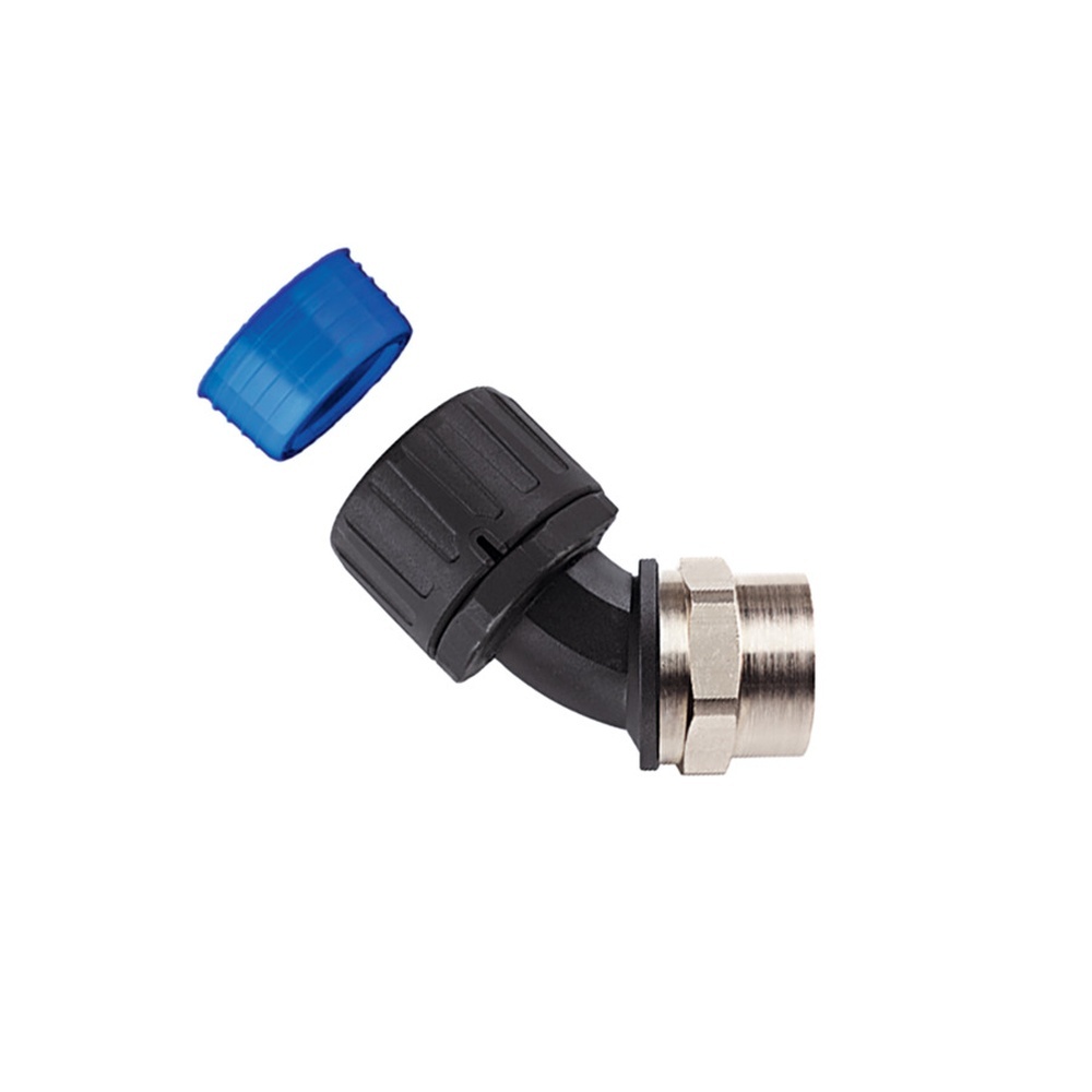 Hellermann Kunststoffverschraubung 166-24405 Typ HGL54-45F-M50 PA66/NPB/TPE BK 2