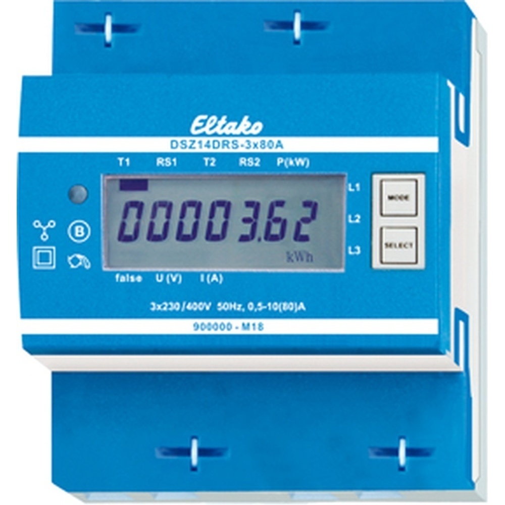 ELTAKO Funk Drehstromzähler 28365715 Typ DSZ14DRS-3x80A MID