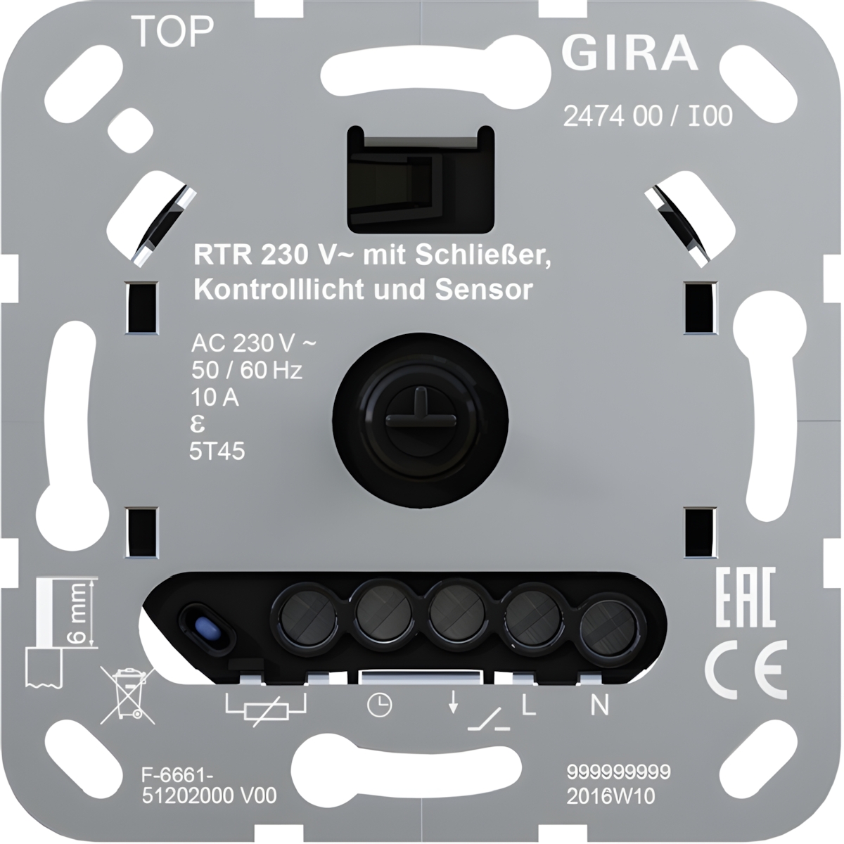Gira Raumtemperaturregler 247400