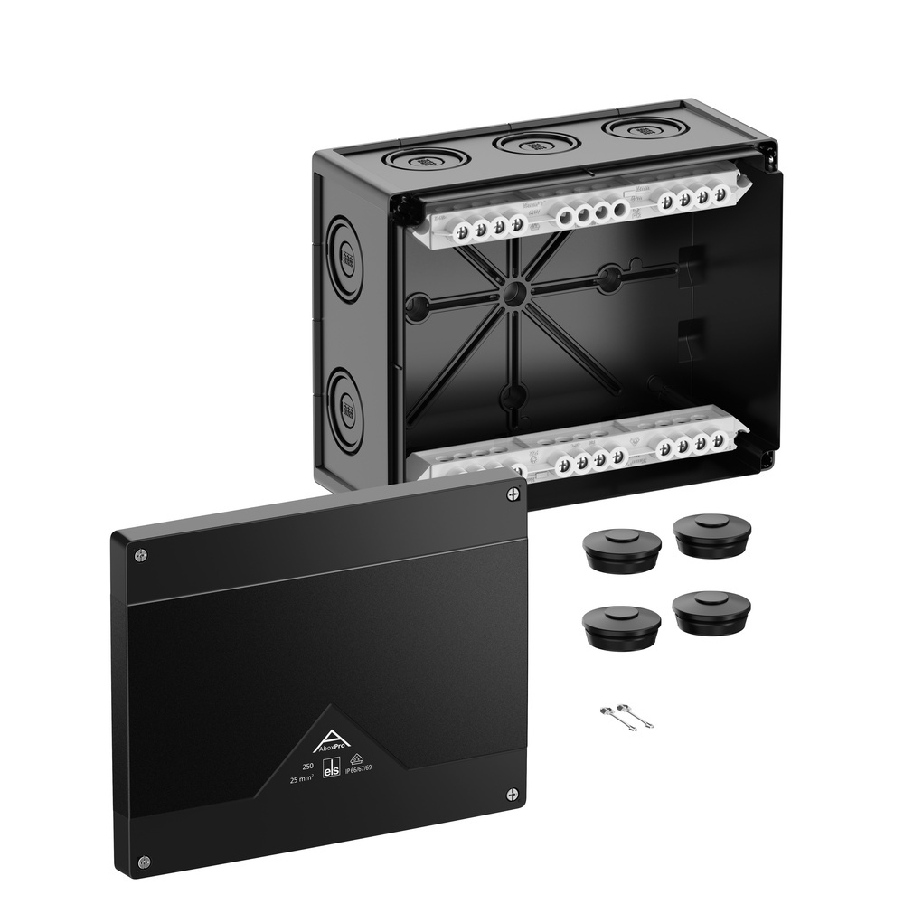 Spelsberg Abzweigkasten 42502001 Typ Abox Pro 250-25²/sw Spelsberg Abzweigkasten 42502001 Typ Abox Pro 250-25²/sw