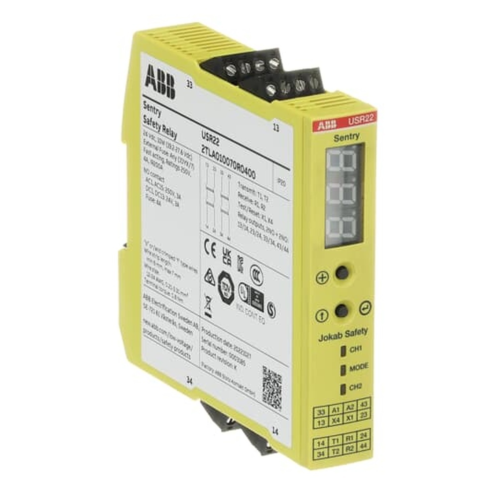 ABB Gerät zur Überwachung von sicherheitsgerichteten Stromkreisen 2TLA010070R0000 Typ Sentry USR10
