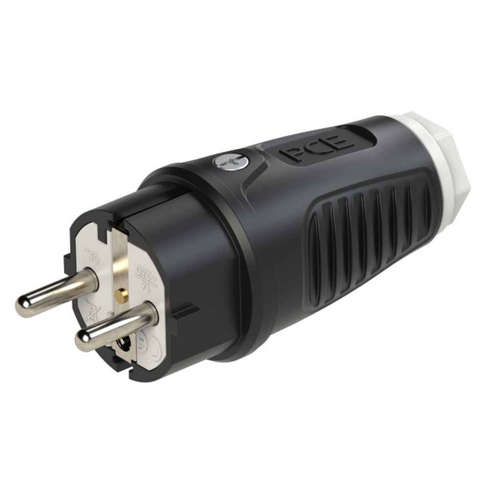 PC Electric Schutzkontaktstecker 0521-sw