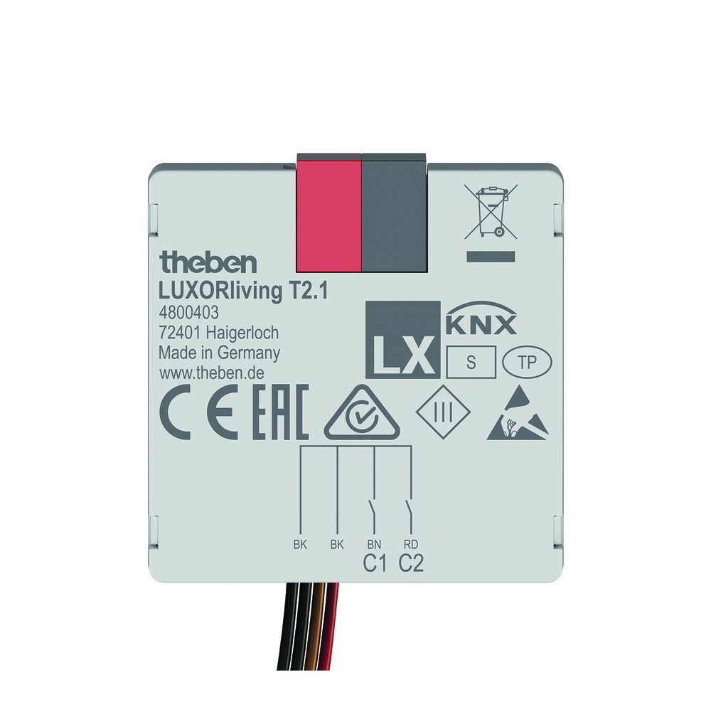 Theben Tasterschnittstelle 4800403 Typ LUXORliving T2.1 Theben Tasterschnittstelle 4800403 Typ LUXORliving T2.1