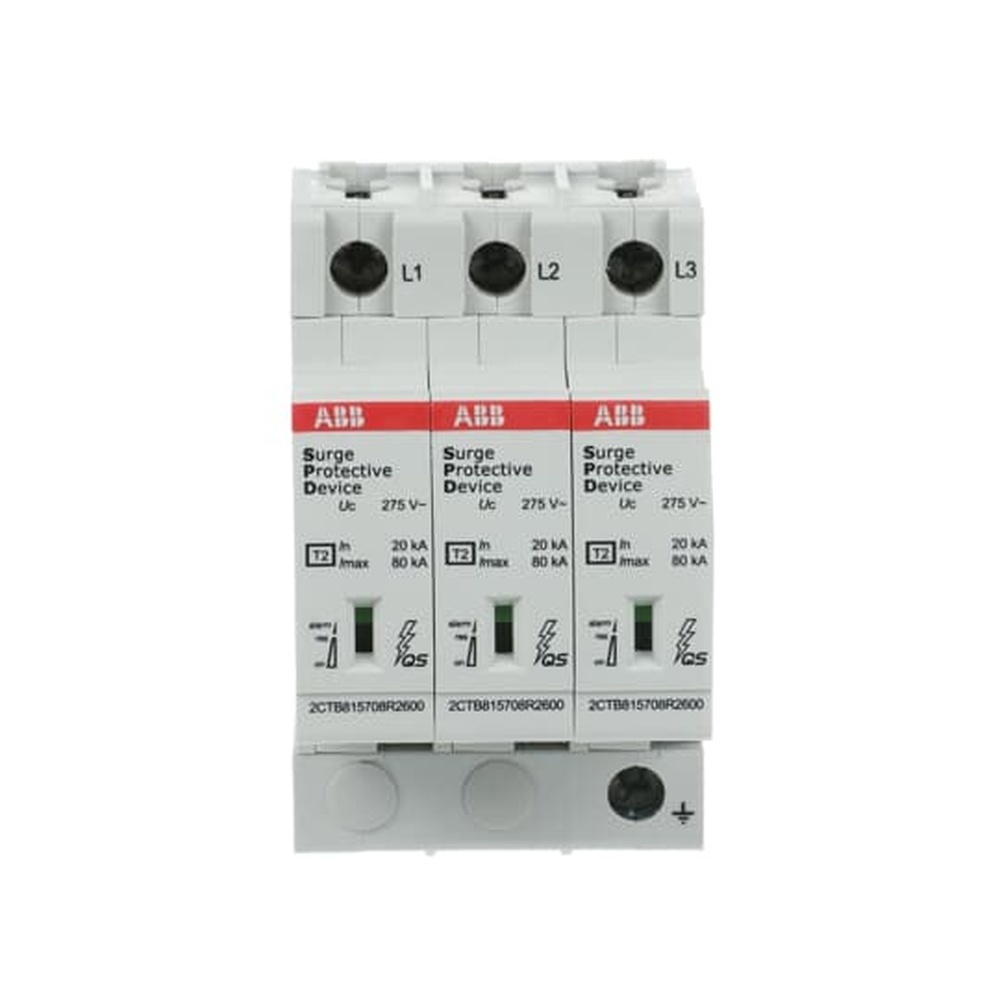 ABB Überspannungsableiter für Energietechnik Stromversorgung 2CTB815708R0600 Typ OVR T2 3L 80-275S