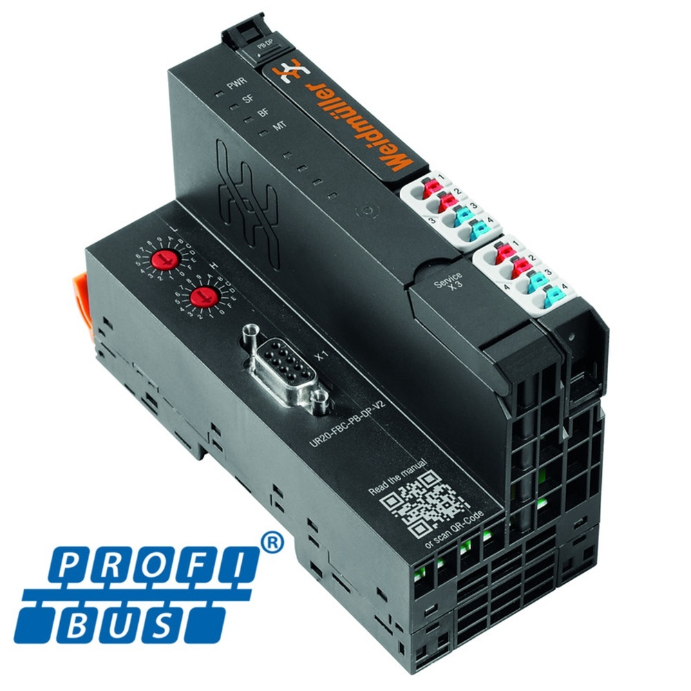 Weidmüller Feldbuskoppler 2614380000 Typ UR20-FBC-PB-DP-V2