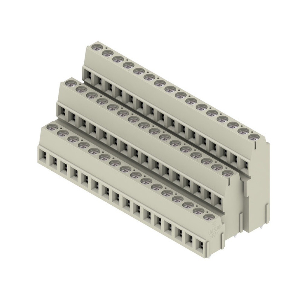 Weidmüller Leiterplattenklemme 1918250000 Typ LM3R 5.08/48/90 3.5SN GY BX