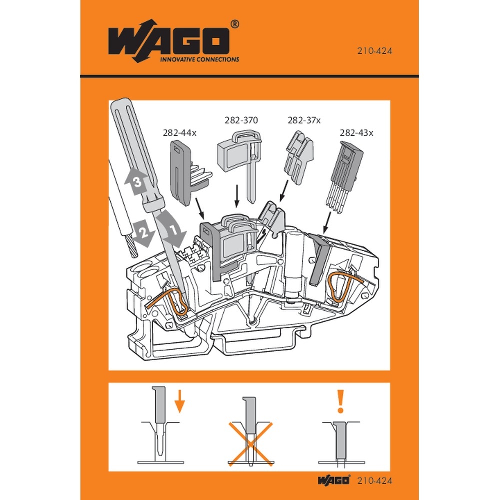 Wago Handhabungsaufkleber 210-424
