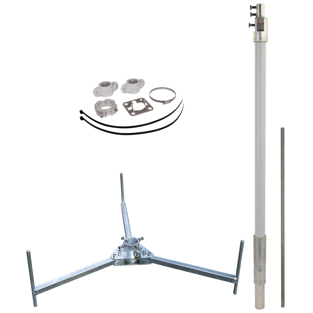 Dehn + Söhne Fangmast 819682 Typ FM D40 L2700 GFK AL V2A DBS R560 STTZN