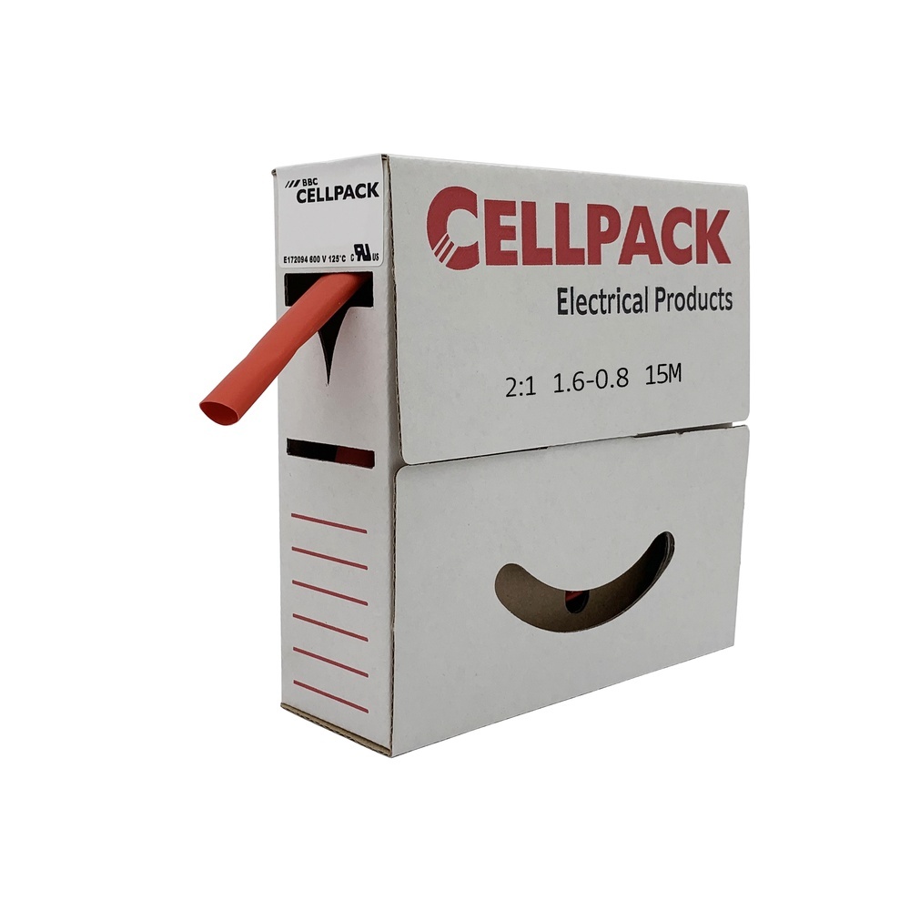 Cellpack Warmschrumpfschlauch 127031 Typ SB/1.6-0.8/RD/15m