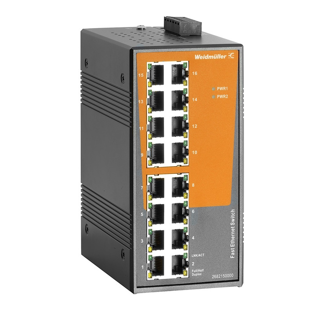 Weidmüller Netzwerk Switch 2682150000 Typ IE-SW-EL16-16TX