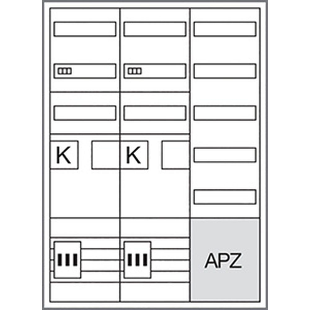 Hager Komplettschrank ZB33SEQ25EN