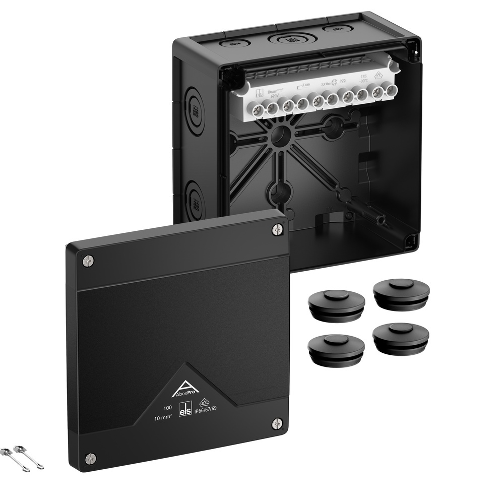 Spelsberg Abzweigkasten 41002001 Typ Abox Pro 100-10²/sw Spelsberg Abzweigkasten 41002001 Typ Abox Pro 100-10²/sw