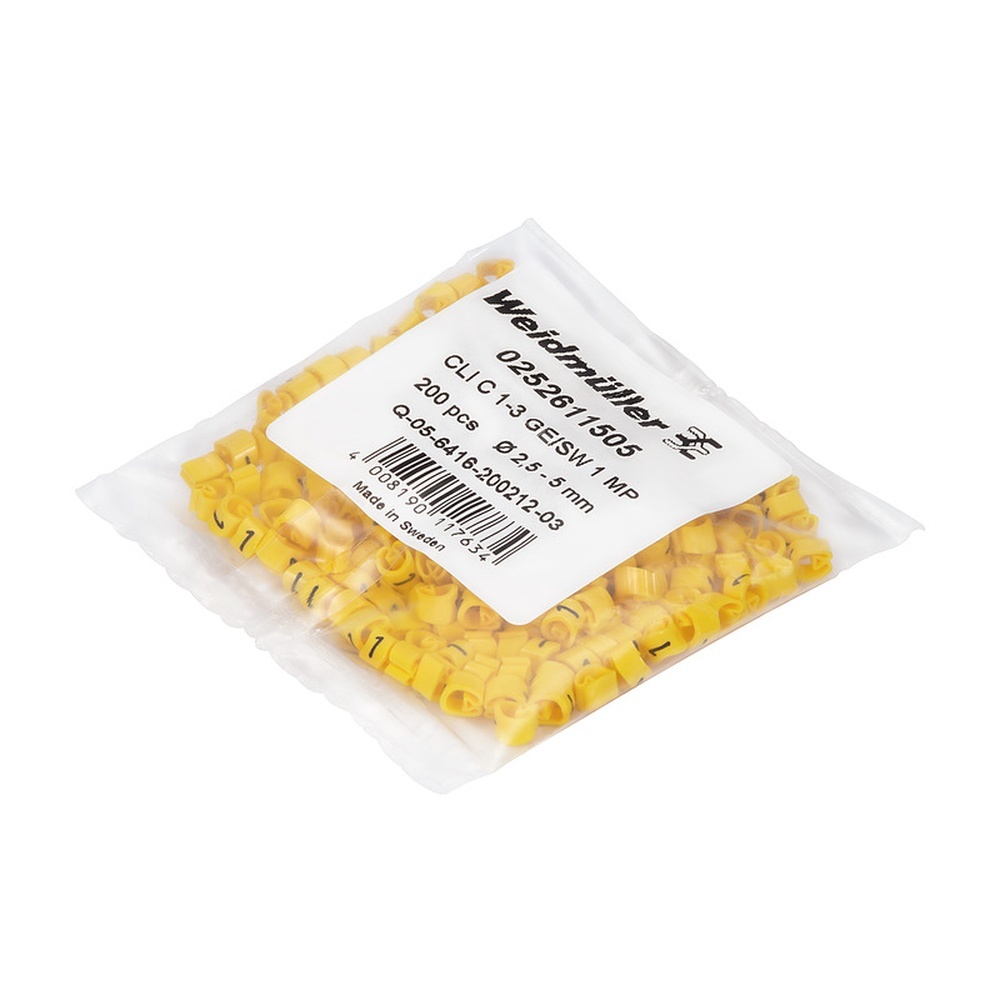 Weidmüller Kabelmarkierungssystem 0253411526 Typ CLI C 3-6 GE/SW 8 MP