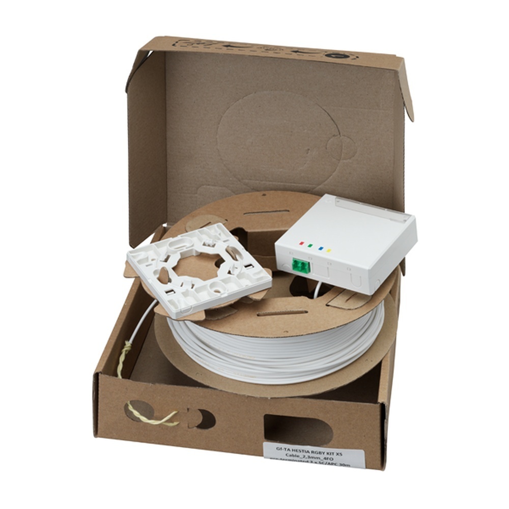 Rutenbeck FTTH Anschlussset 228120070 Typ FTTH-Anschlussset 2,3mm 1xLC-D OS2 APC 70m