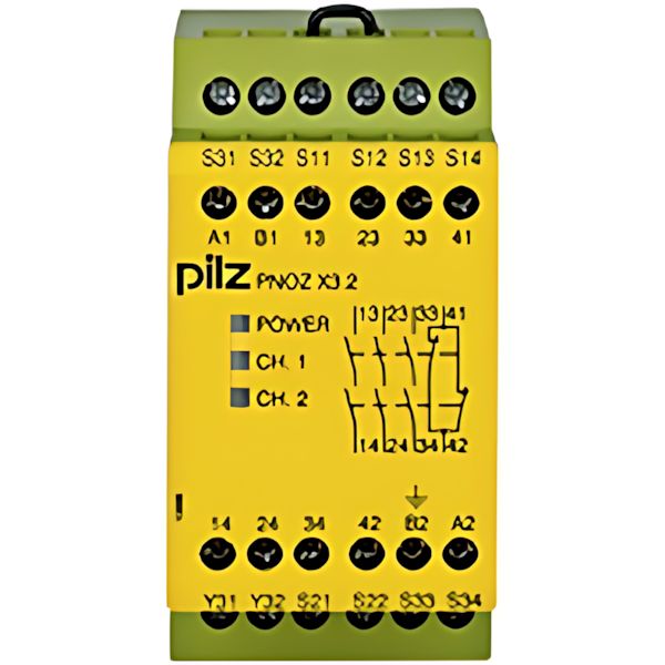 Pilz Sicherheitsschaltgerät 774309 Typ PNOZ X3.2 230VAC 24VDC 3n/o 1n/c 1so Pilz Sicherheitsschaltgerät 774309 Typ PNOZ X3.2 230VAC 24VDC 3n/o 1n/c 1so