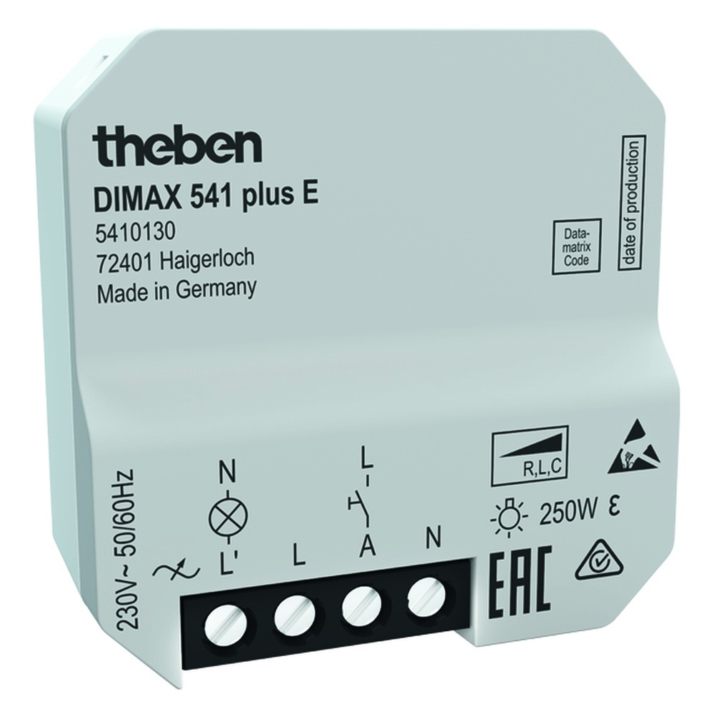 Theben UP Universaldimmer 5410130 Typ DIMAX 541 plus E Theben UP Universaldimmer 5410130 Typ DIMAX 541 plus E
