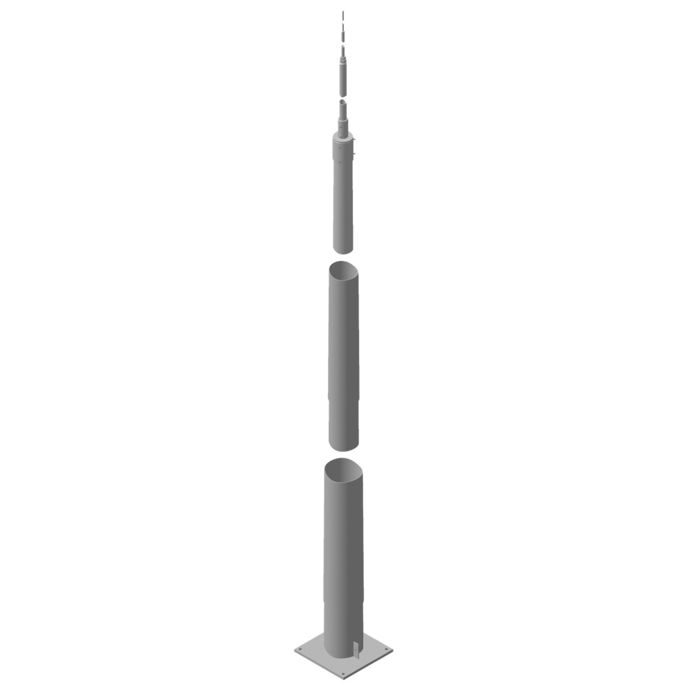Dehn + Söhne Tele Blitzschutzmast 103019 Typ TBM 19.35M FP565 STTZN