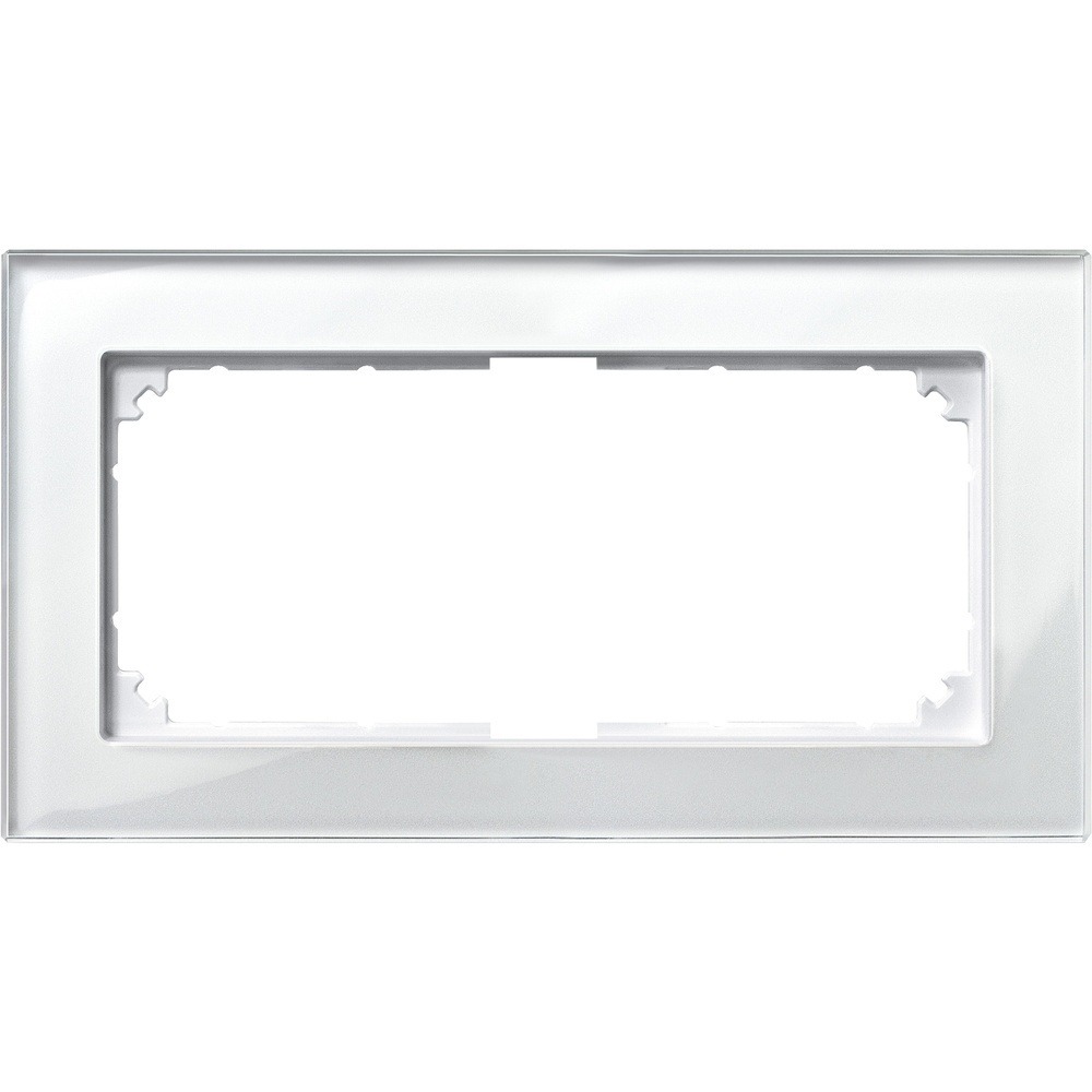 Merten Echtglasrahmen 2fach 487819