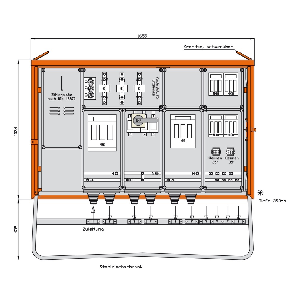 Walther-Werke Anschlussschrank WA0046 Walther-Werke Anschlussschrank WA0046