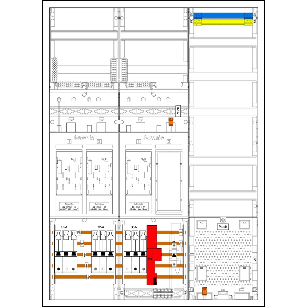 f-tronic Komplettschrank 7195835 Typ EHZ733APZ35B6ÜS
