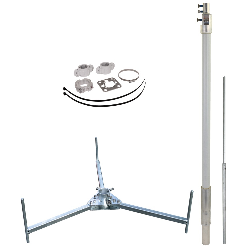 Dehn + Söhne Fangmast 819687 Typ FM D40 L3700 GFK AL DBS R560 STTZN