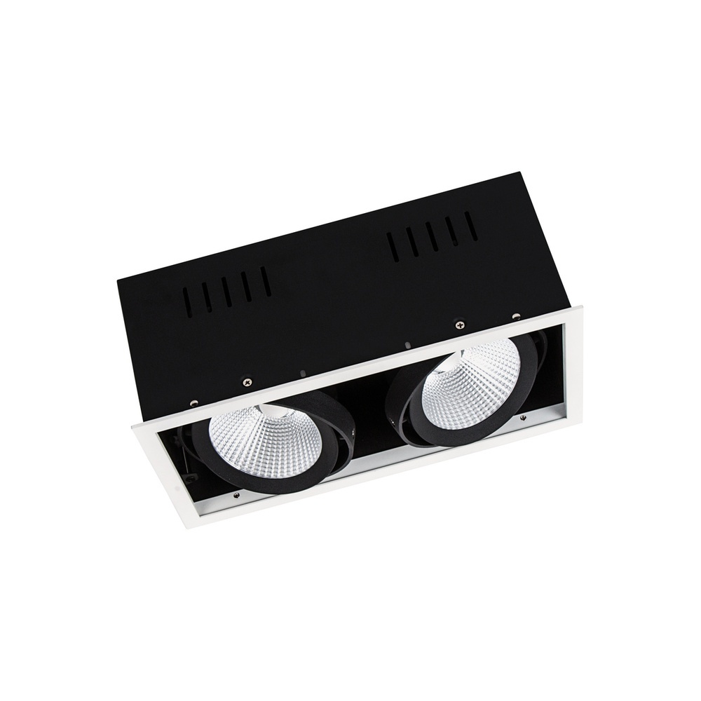 Ledvance Osram Einbaustrahler schwenkbar 113961 Typ SPOT-MULTI-2X30W-3000K-FLWT/BK