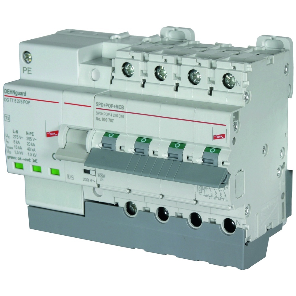 Dehn + Söhne Schutzeinrichtung Leitungsschutzschalter 900787 Typ SPD+POP 4 255 C40