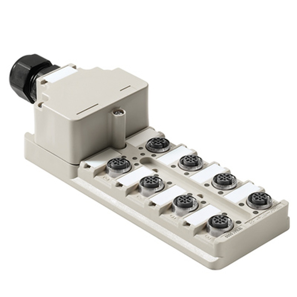 Weidmüller Passiver Sensor Aktor Verteiler 1740190000 Typ SAI-8-M 5P M12 OL
