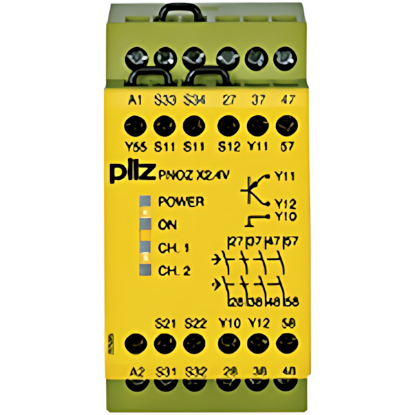 Pilz Sicherheitsschaltgerät 774517 Typ PNOZ X2.4V 1/24VDC 4n/o 1so fix