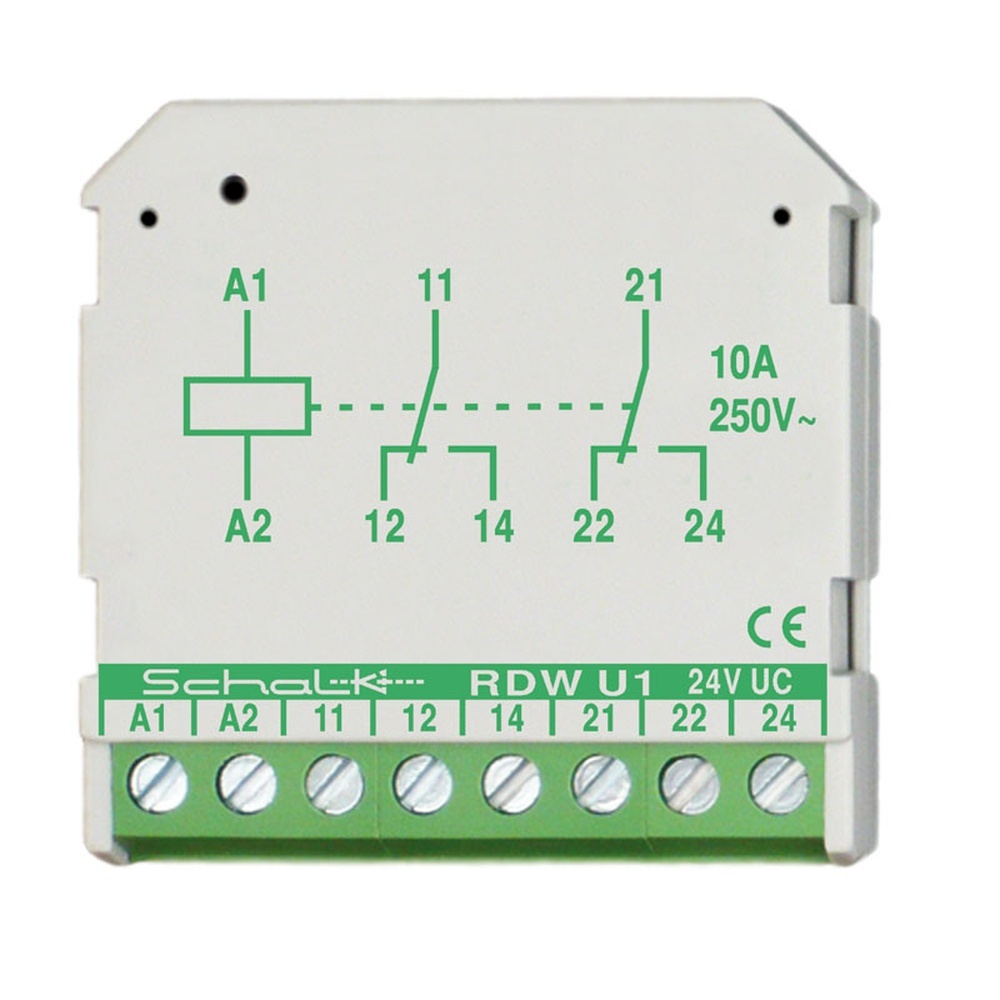 Schalk Doppelrelais RDWU14 Typ RDW U1 (24V UC) Schalk Doppelrelais RDWU14 Typ RDW U1 (24V UC)
