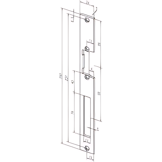 Assa Abloy Flachschließblech -------54A35-01 Assa Abloy Flachschließblech -------54A35-01