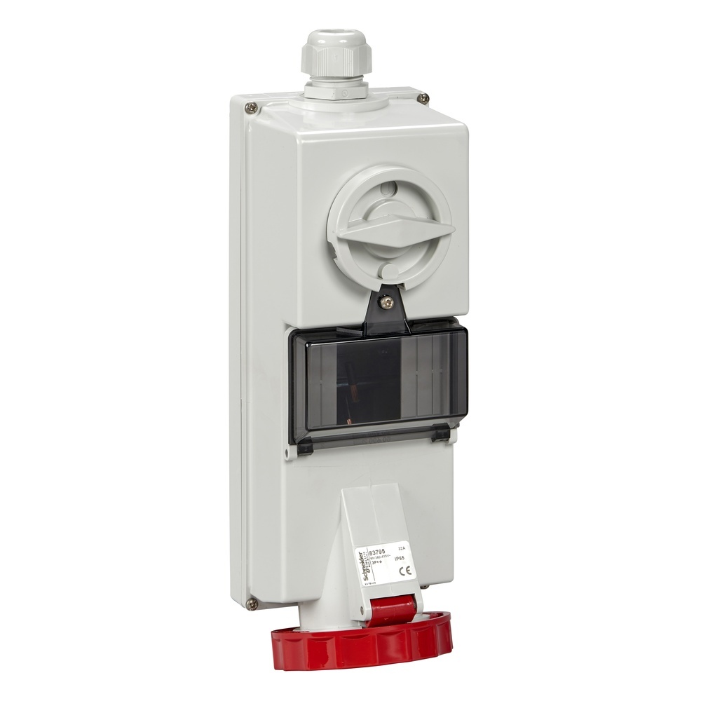 Schneider Electric Steckdose mit Verriegerlung 83796