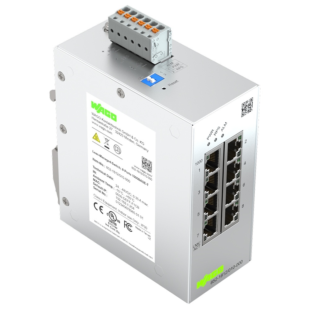Wago Lean Managed Switch 852-1812/010-000