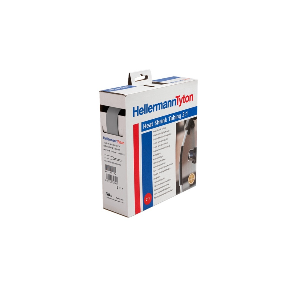 Hellermann Warmschrumpfschlauch 300-32544 Typ HIS-PACK-25.4/12.7 PO-X GY 5