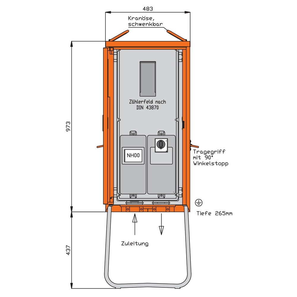 Walther-Werke Anschlussschrank WA0011