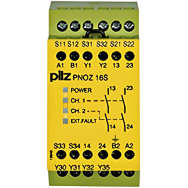 Pilz Sicherheitsschaltgerät 774076 Typ PNOZ 16S 230VAC 24VDC 2n/o 2so