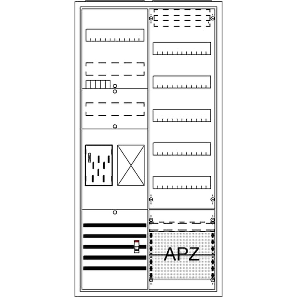Striebel & John Zählerkomplettschrank 2CPX054220R9999 Typ BA27FB