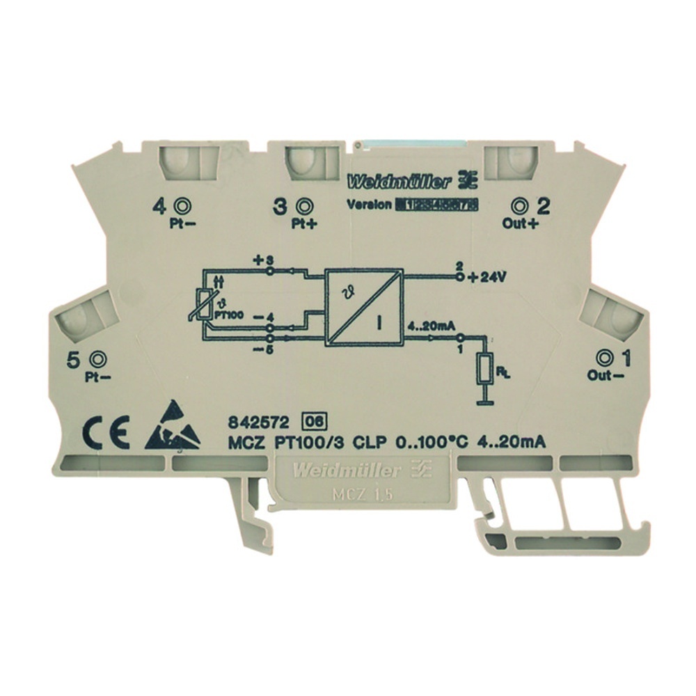 Weidmüller Temperaturmessumformer 8473010000 Typ MCZ PT100/3 CLP 0...200C