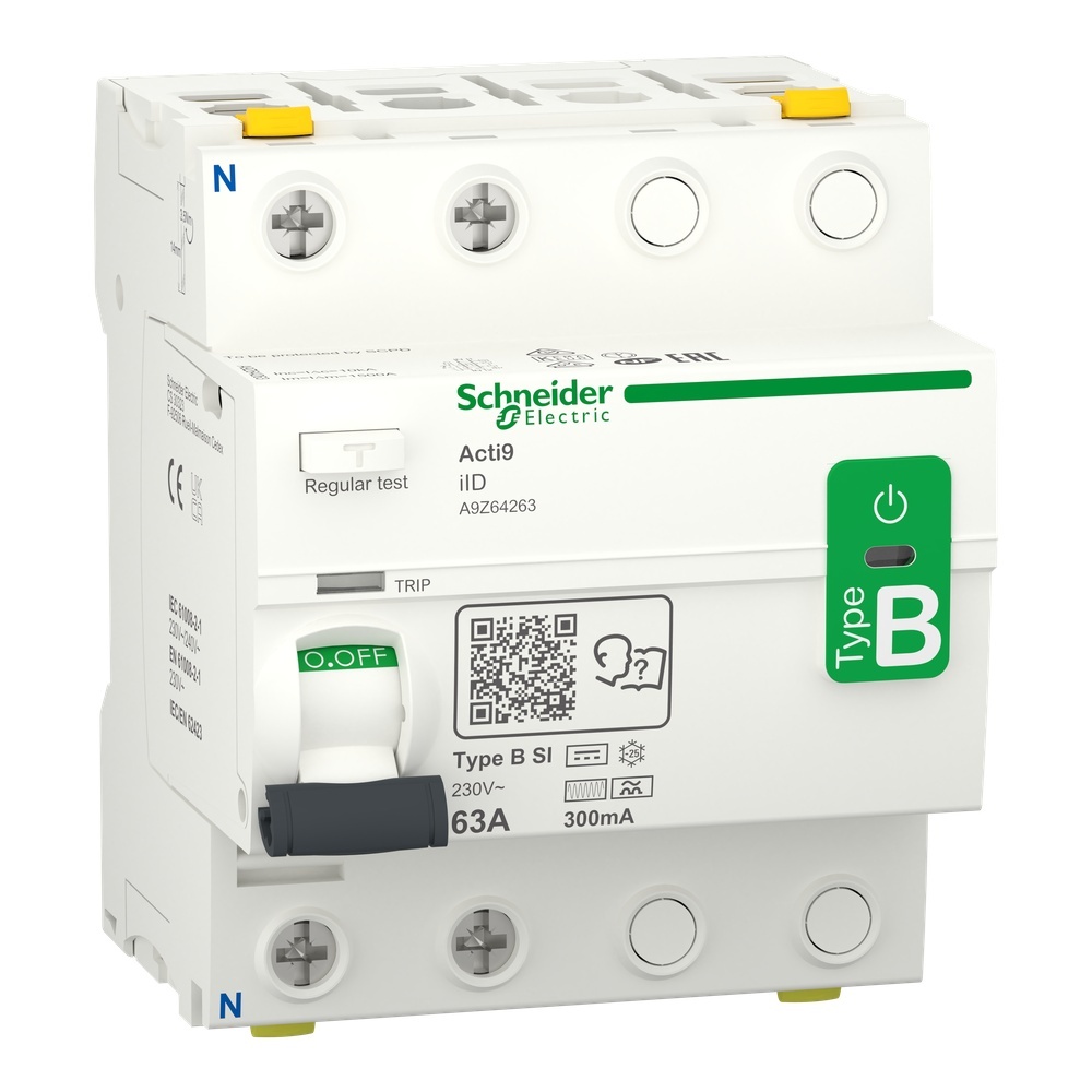 Schneider Electric Fehlerstrom Schutzschalter A9Z64263